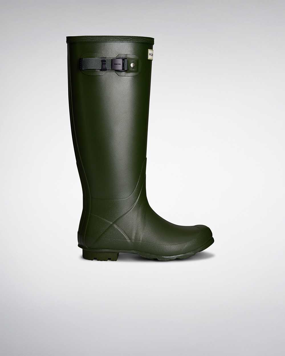 Hunter Norris Field Neoprene Lined Women's Rain Boots NZ-12095H Green